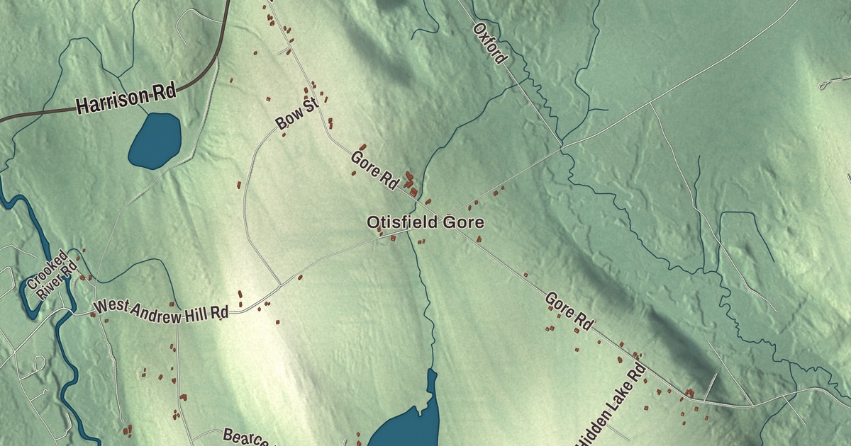 Map of Otisfield, Maine