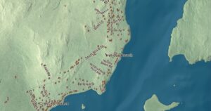 Close-up of the Owls Head, Maine aerial map