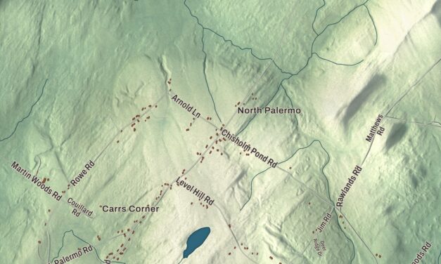 Map of Palermo, Maine