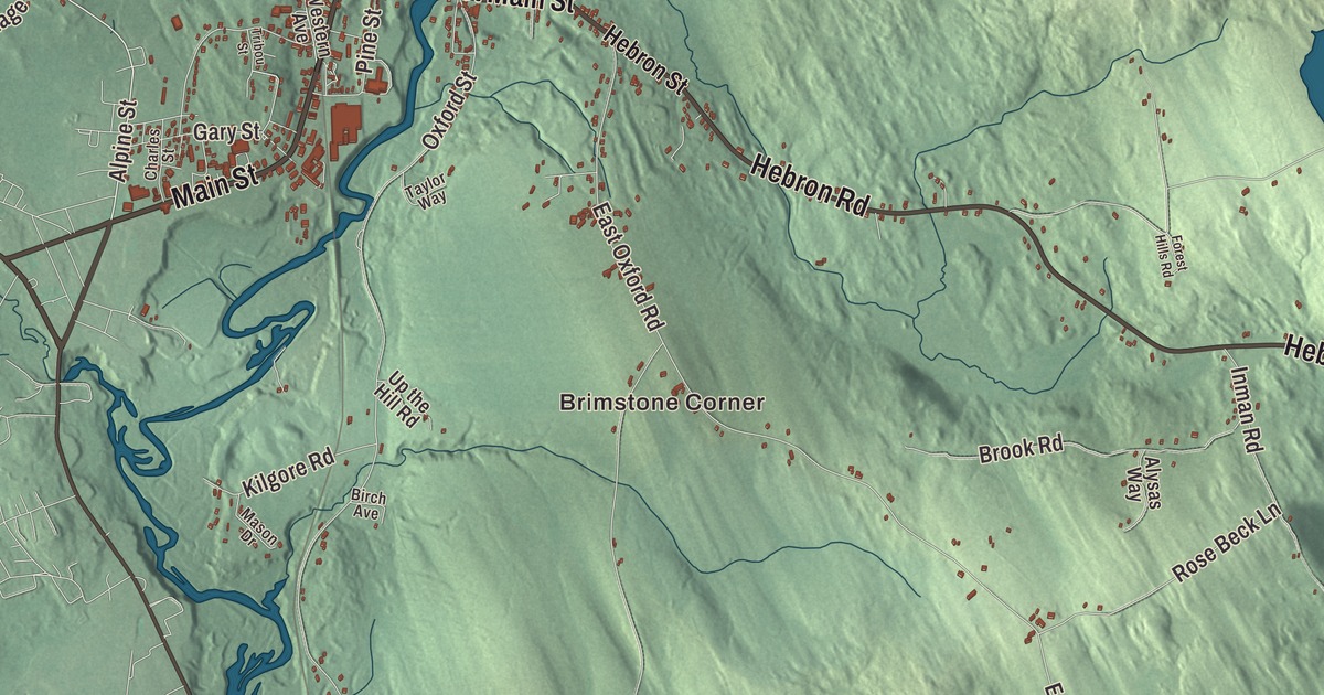 Map of Paris, Maine