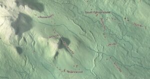 Close-up of the Parsonsfield, Maine aerial map