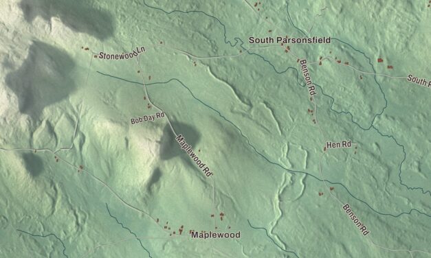 Map of Parsonsfield, Maine
