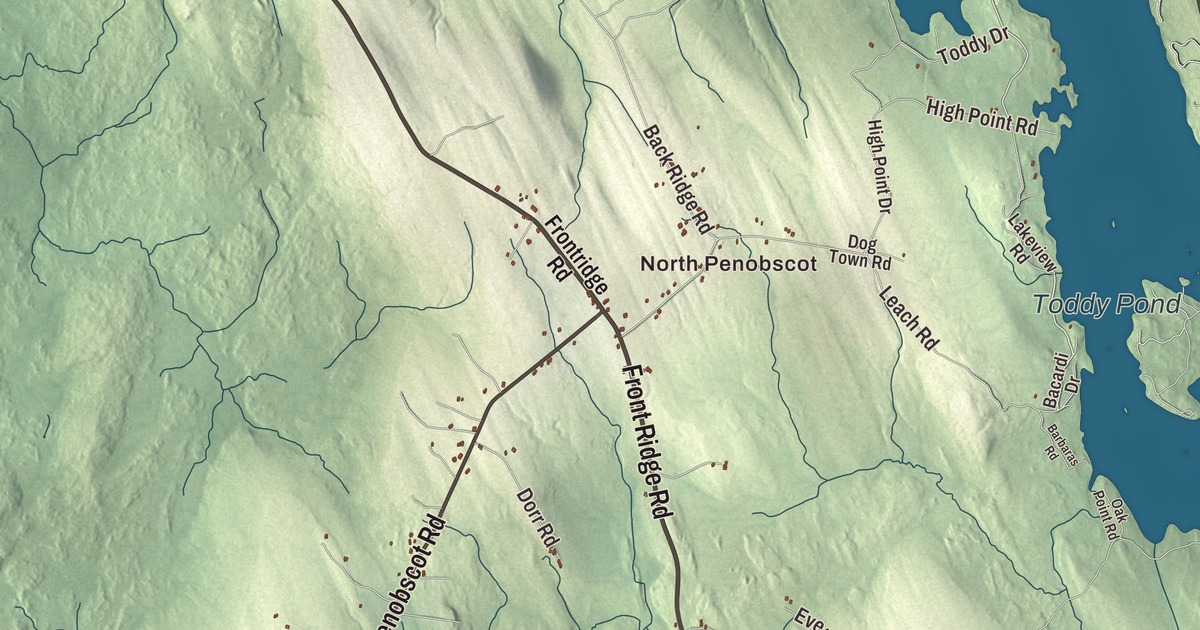 Map of Penobscot, Maine
