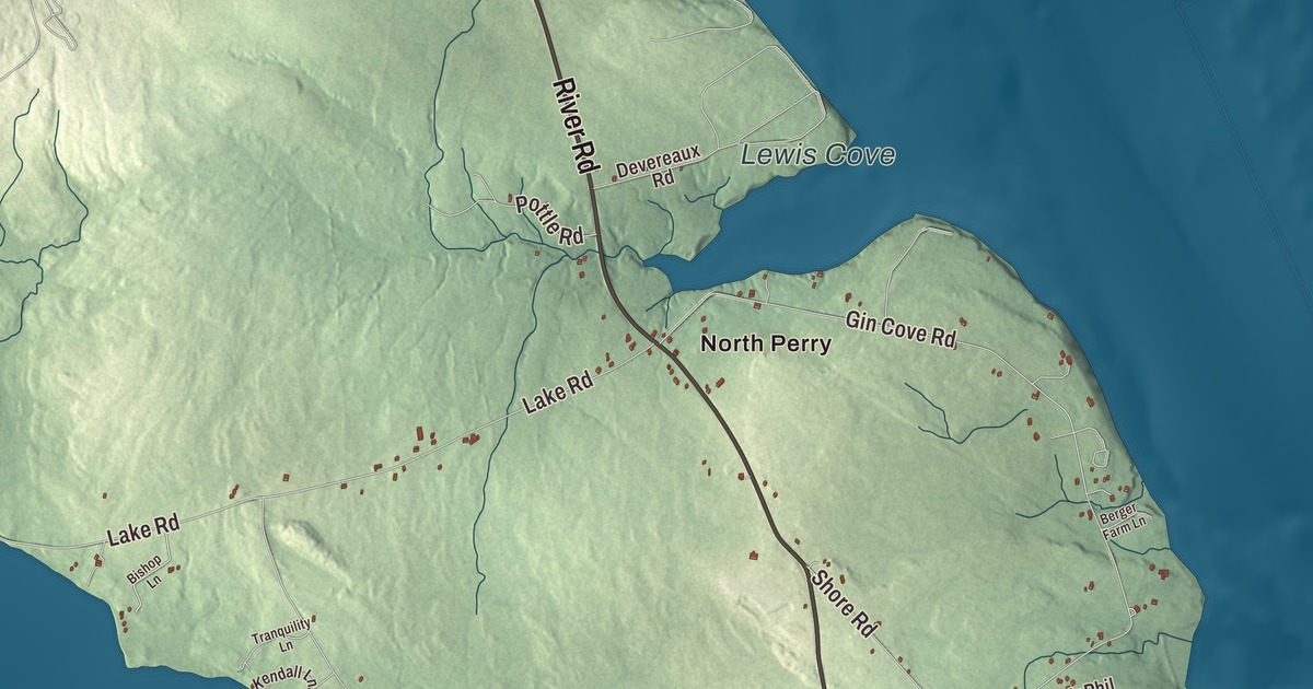 Map of Perry, Maine