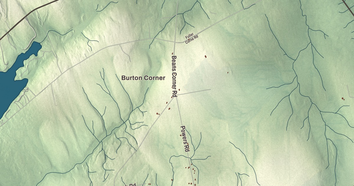 Map of Pittsfield, Maine