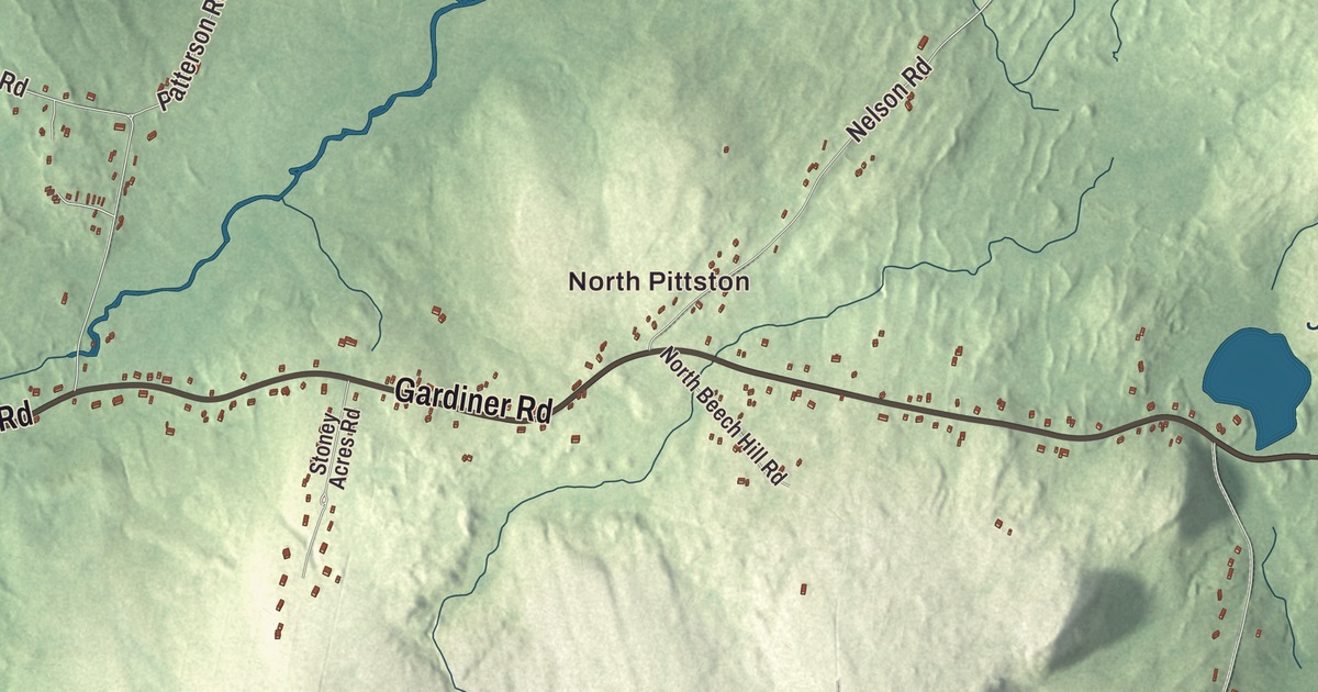 Map of Pittston, Maine