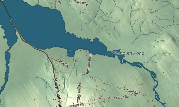 Map of Plymouth, Maine