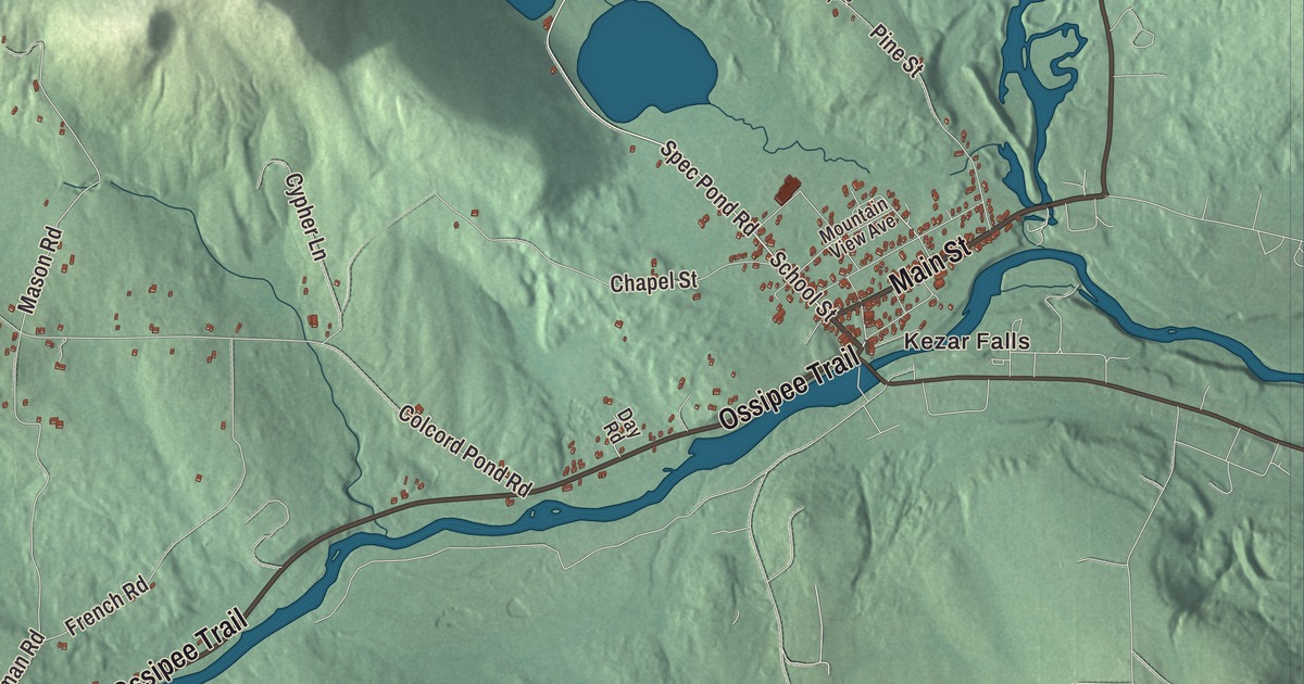 Map of Porter, Maine