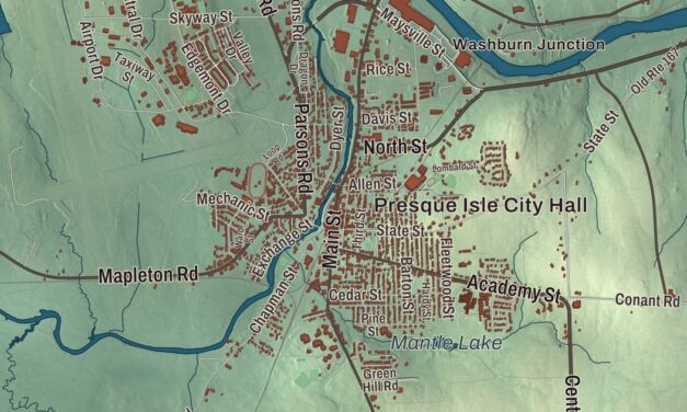 Map of Presque Isle, Maine