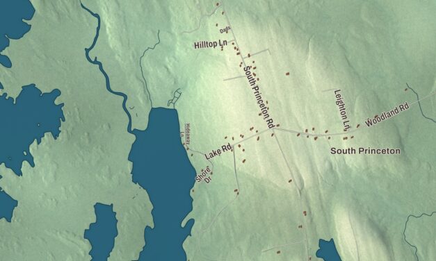 Map of Princeton, Maine