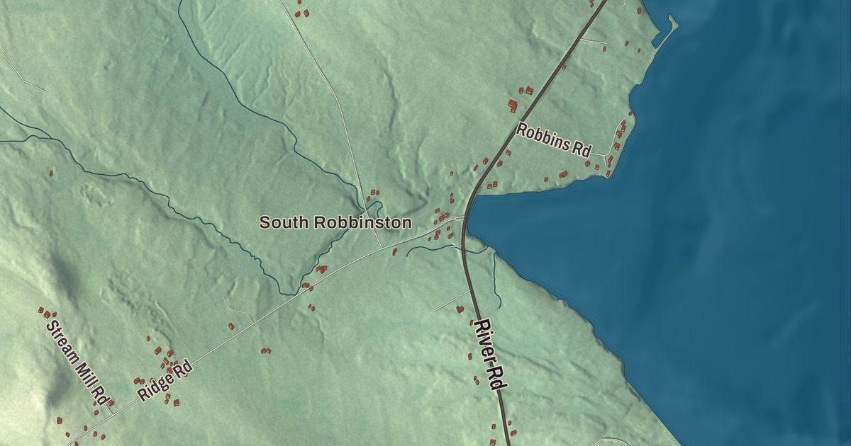 Map of Robbinston, Maine