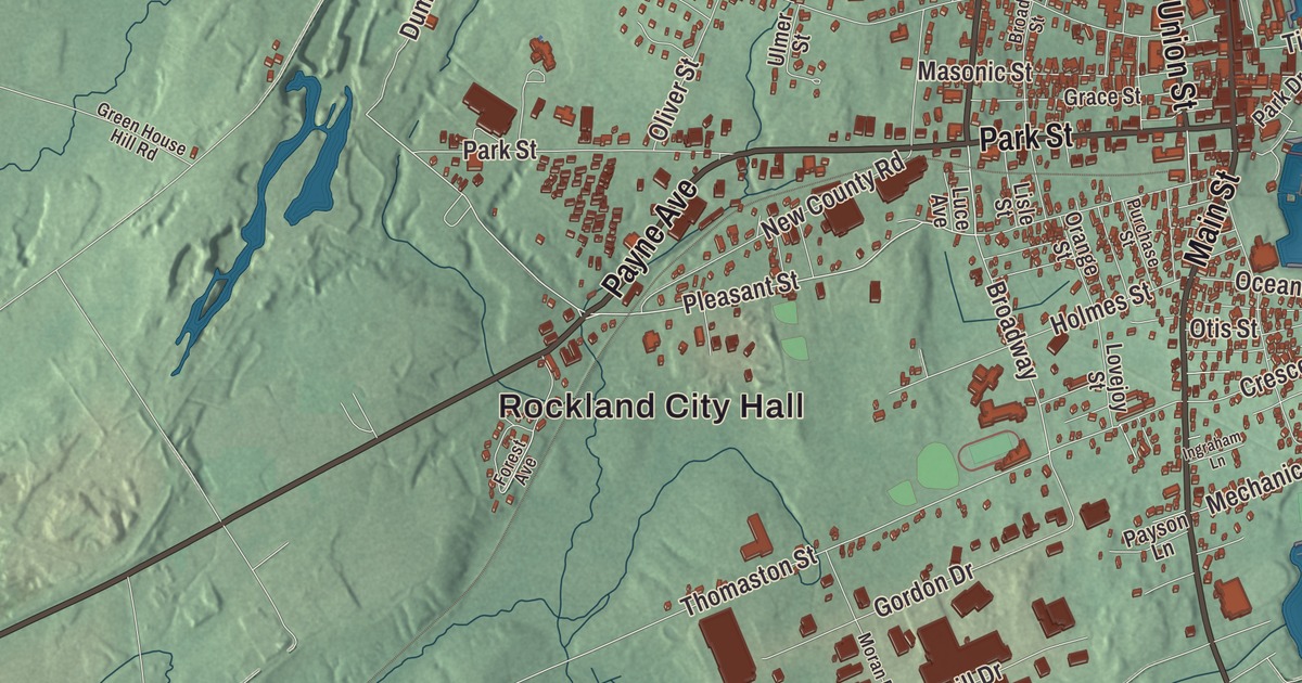 Map of Rockland, Maine