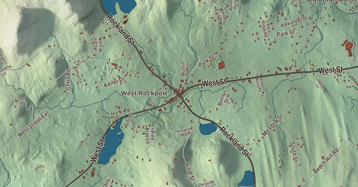 Map of Rockport, Maine