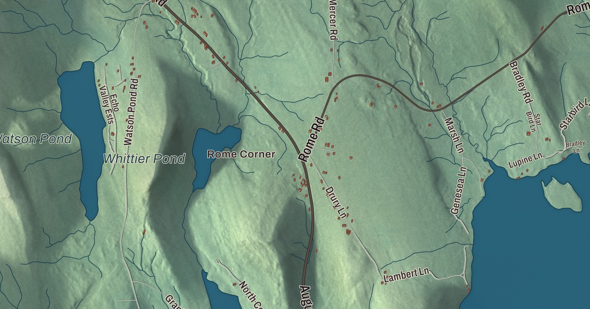 Map of Rome, Maine