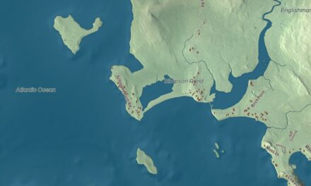 Map of Roque Bluffs, Maine