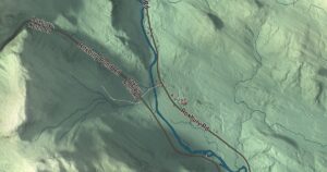 Close-up of the Roxbury, Maine aerial map