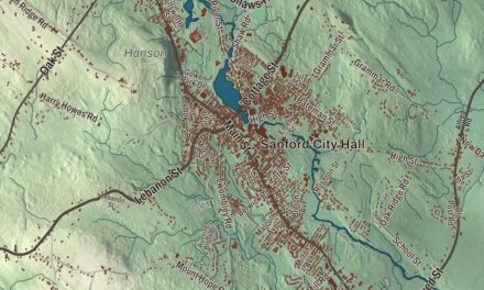 Map of Sanford, Maine