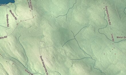 Map of Sangerville, Maine
