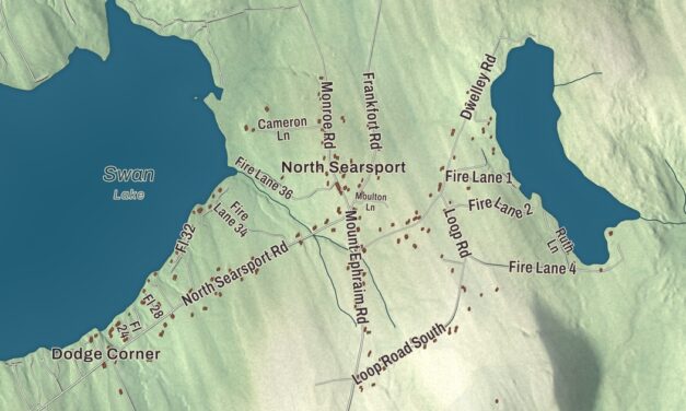 Map of Searsport, Maine