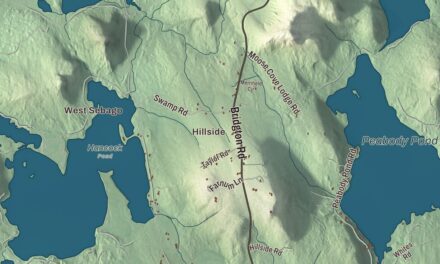 Map of Sebago, Maine