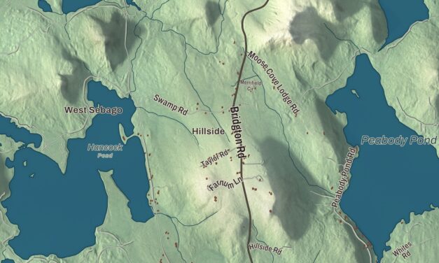 Map of Sebago, Maine