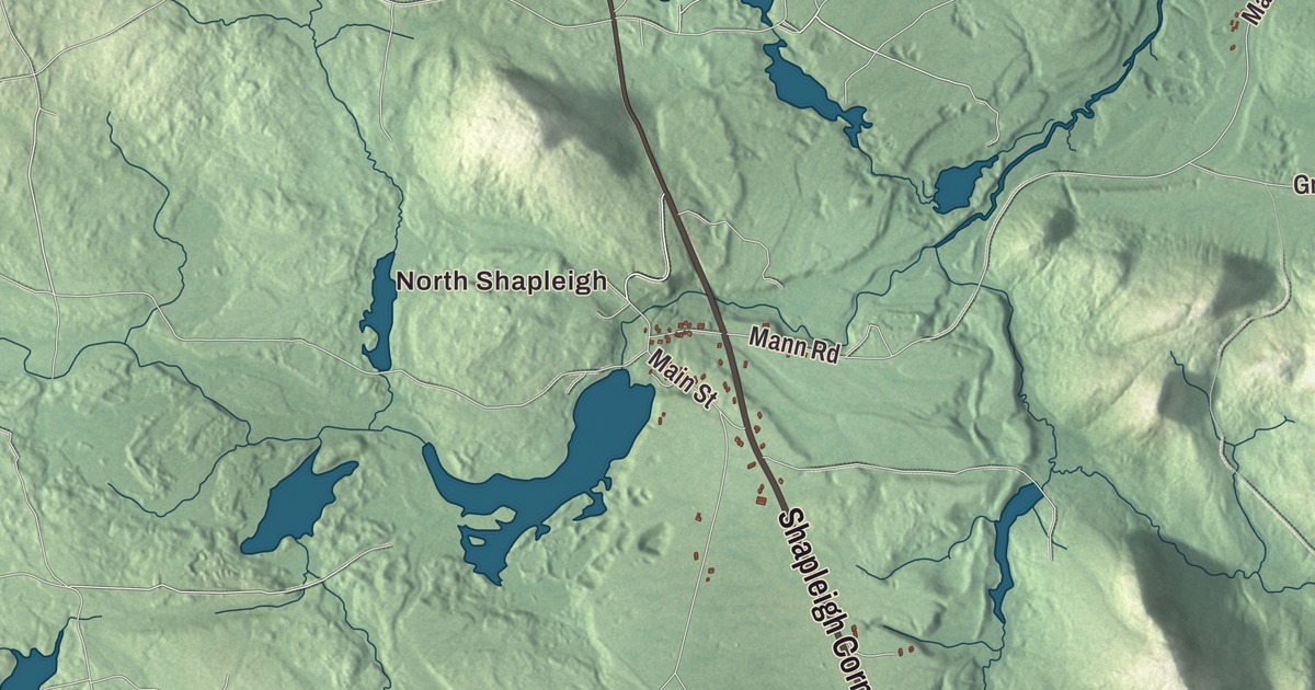 Map of Shapleigh, Maine