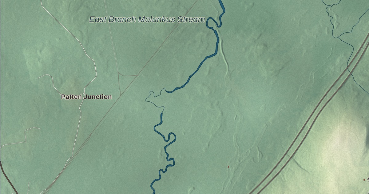 Map of Sherman, Maine