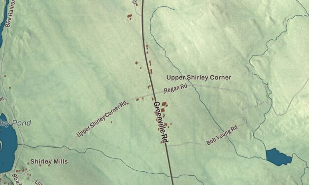 Map of Shirley, Maine