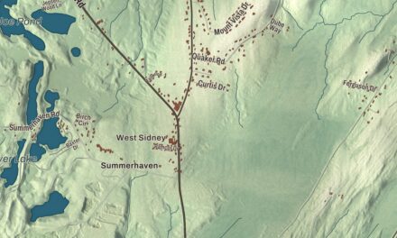 Map of Sidney, Maine
