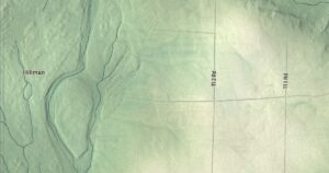 Close-up of the Smyrna, Maine aerial map