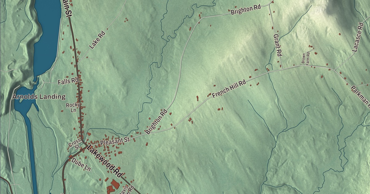 Map of Solon, Maine