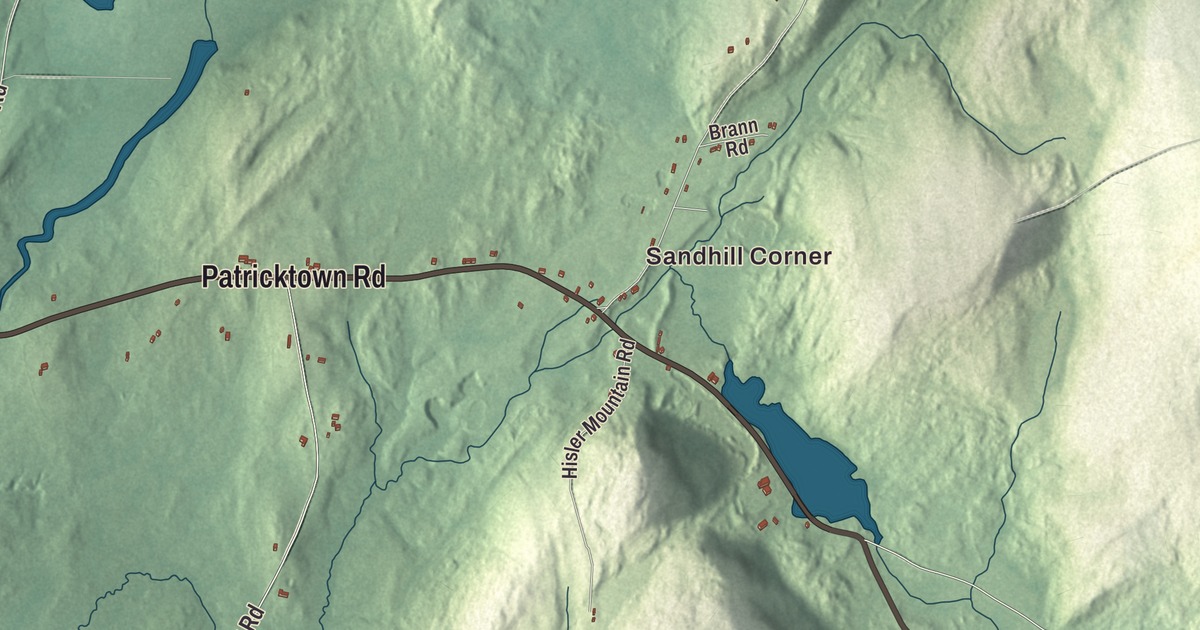 Map of Somerville, Maine