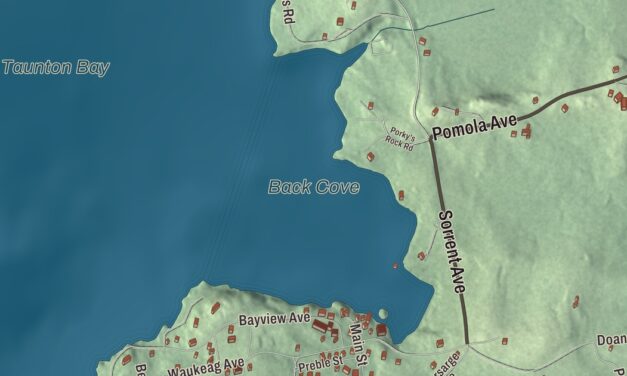Map of Sorrento, Maine