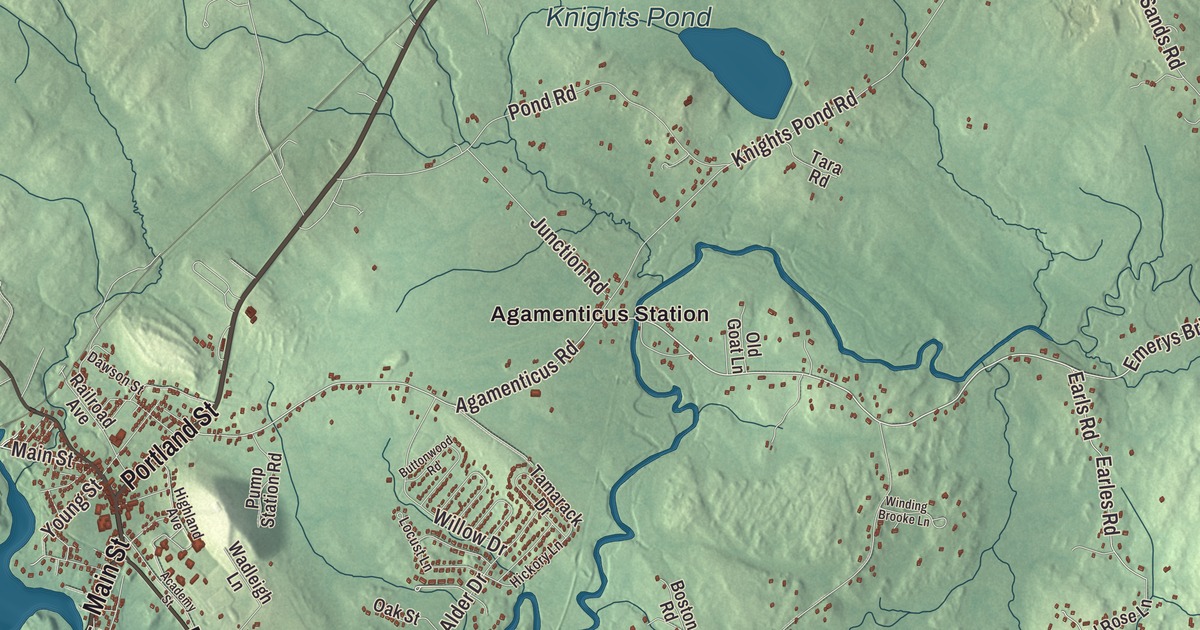 Map of South Berwick, Maine