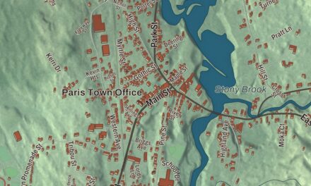 Map of South Paris, Maine