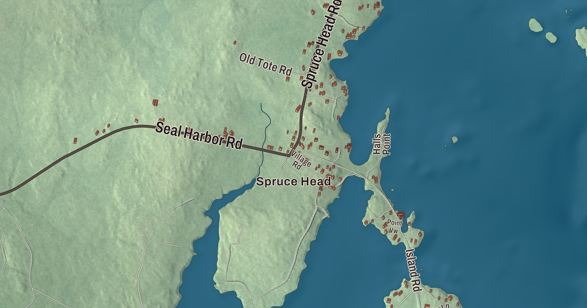 Map of South Thomaston, Maine