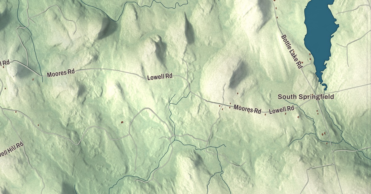 Map of Springfield, Maine