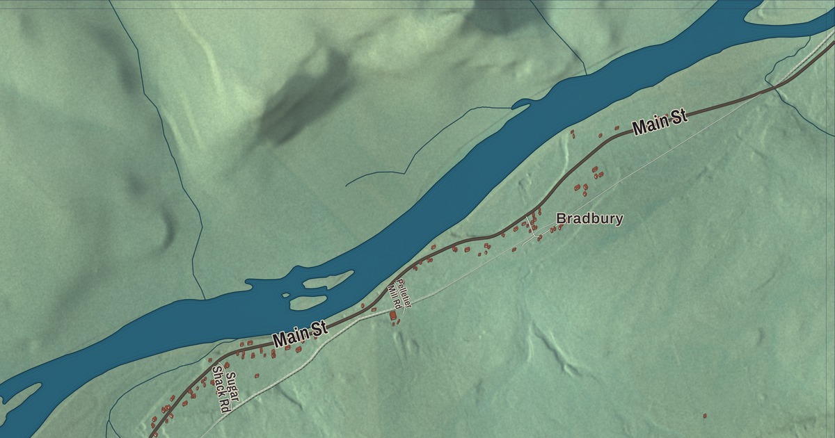 Map of St. Francis, Maine