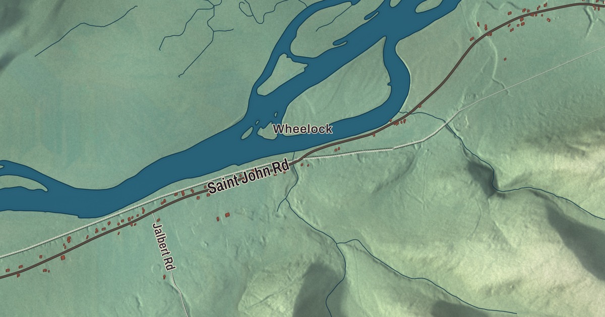 Map of St. John, Maine