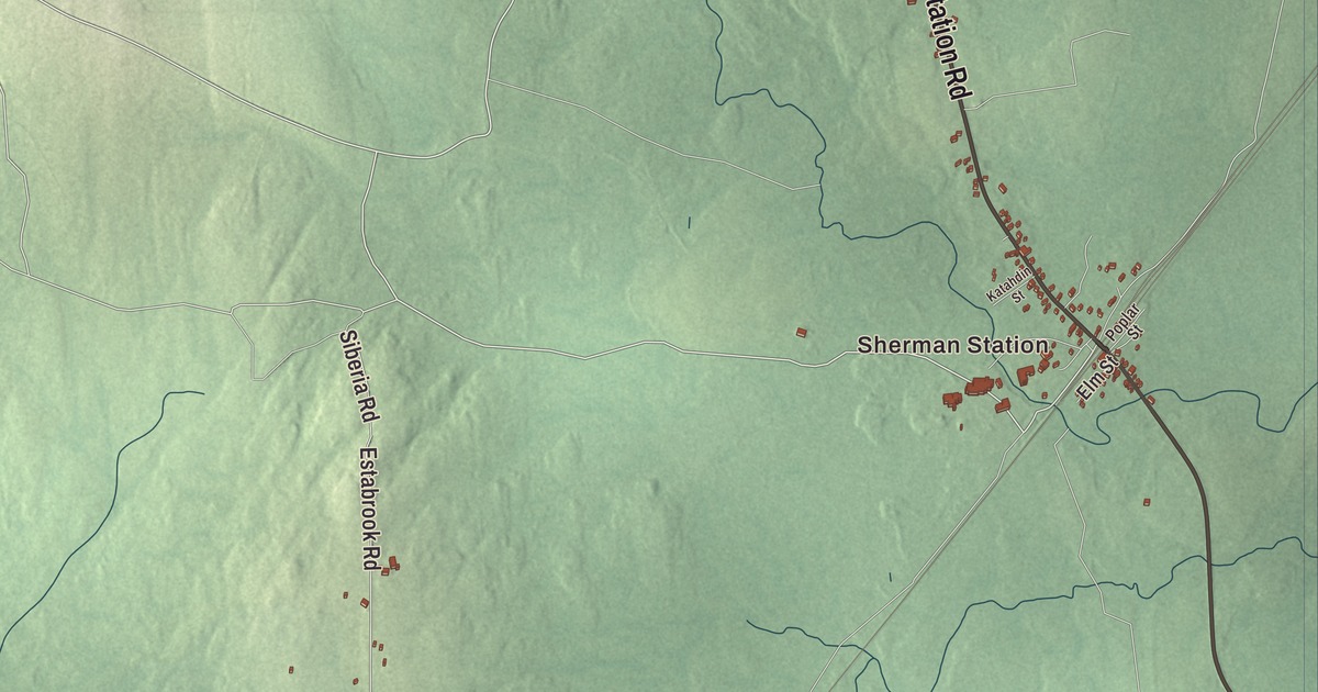 Map of Stacyville, Maine