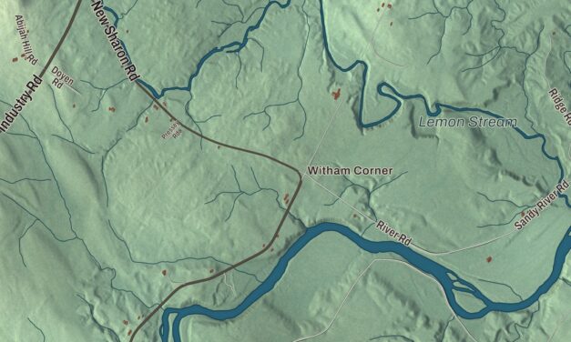Map of Starks, Maine