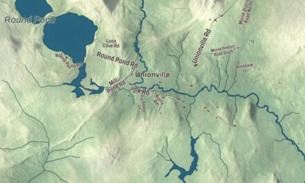 Map of Steuben, Maine