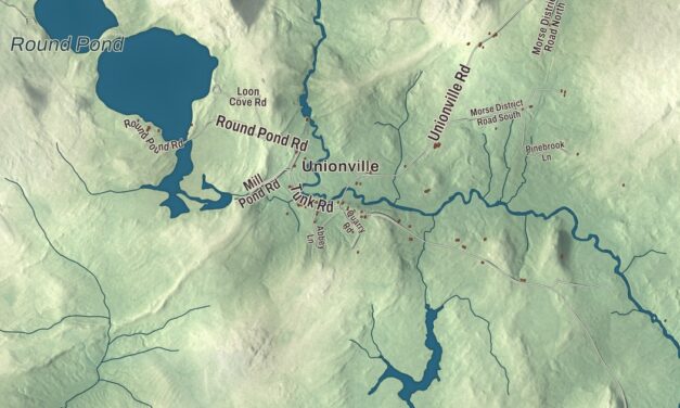 Map of Steuben, Maine