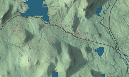 Map of Stoneham, Maine
