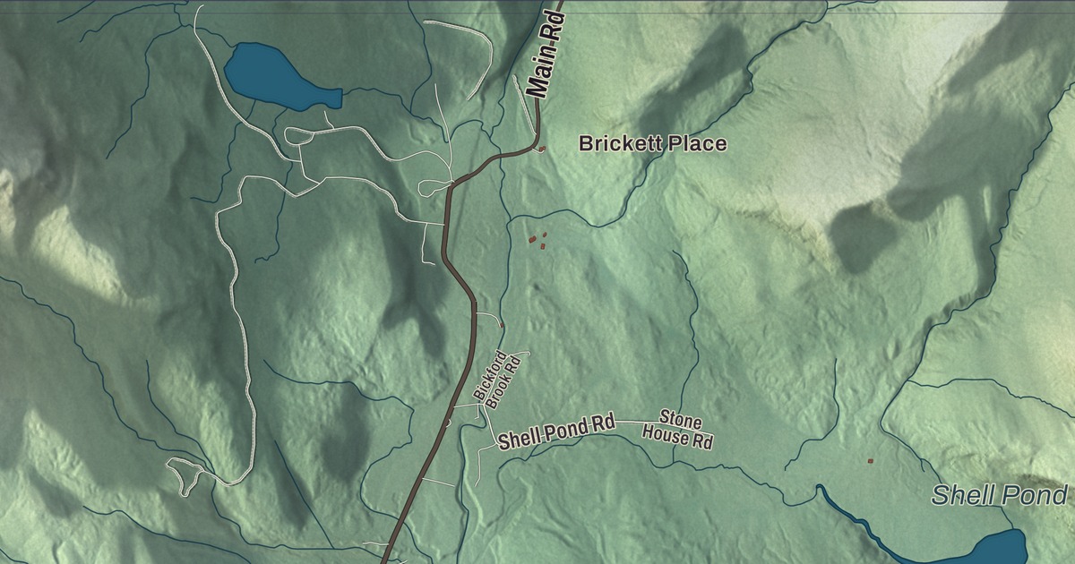 Map of Stow, Maine