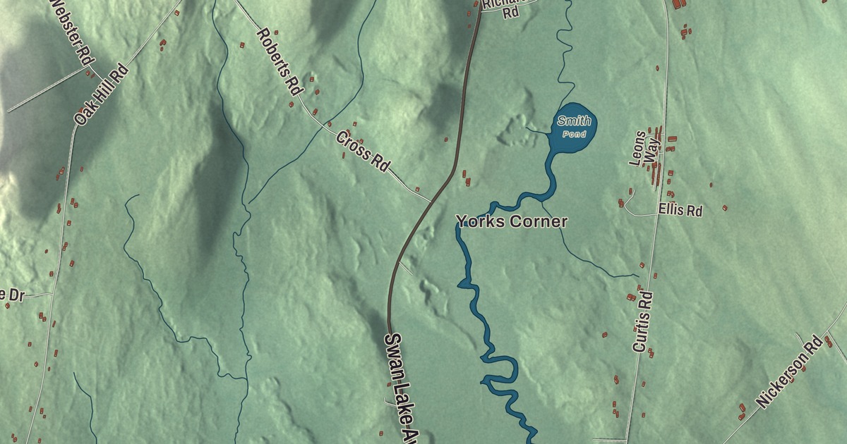 Map of Swanville, Maine