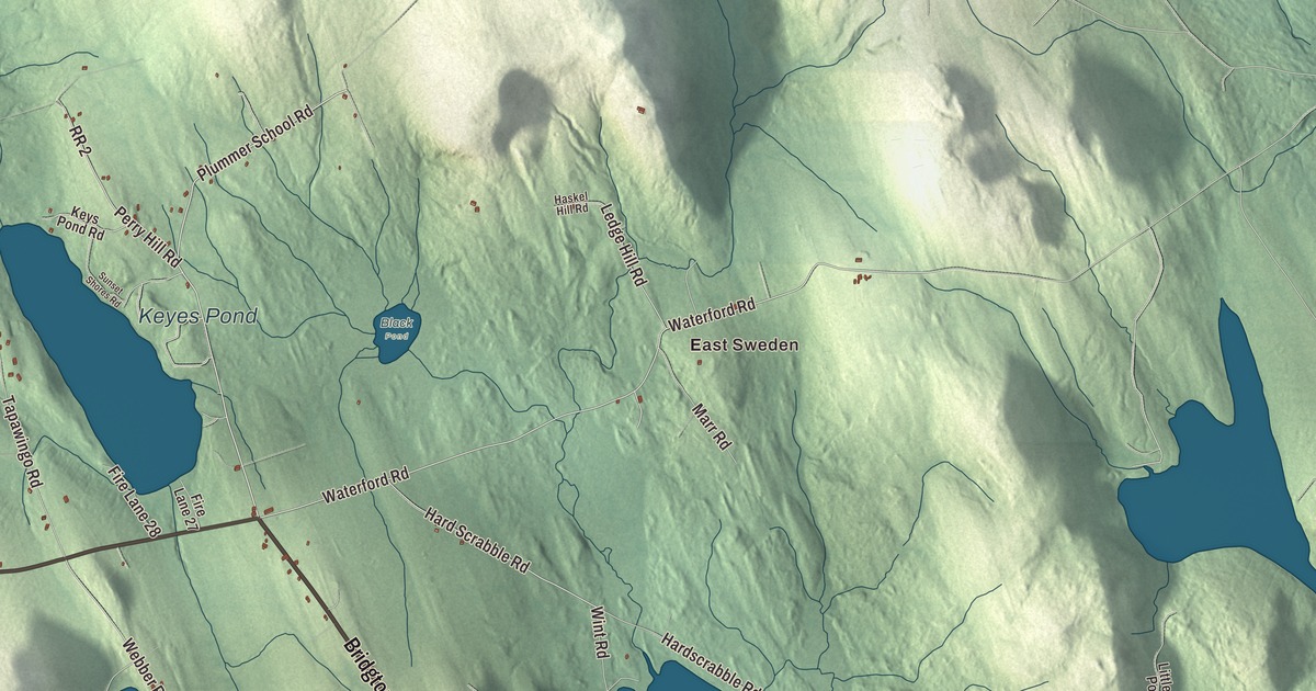 Map of Sweden, Maine