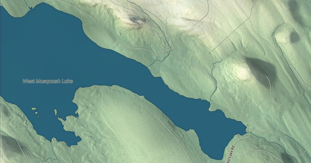 Map of Talmadge, Maine