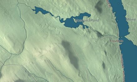 Map of The Forks, Maine