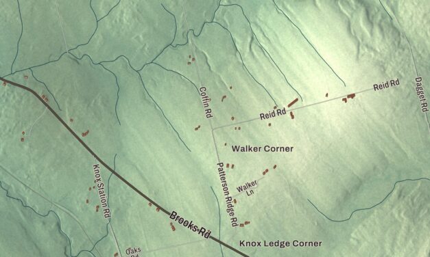 Map of Thorndike, Maine